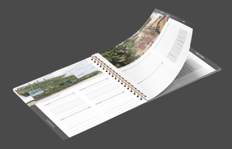 wire-o gebonden brochure agenda